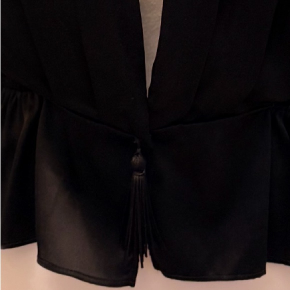 Lloyd/Ford Elegant Black Silk Women's Blouse - Picture 2 of 8